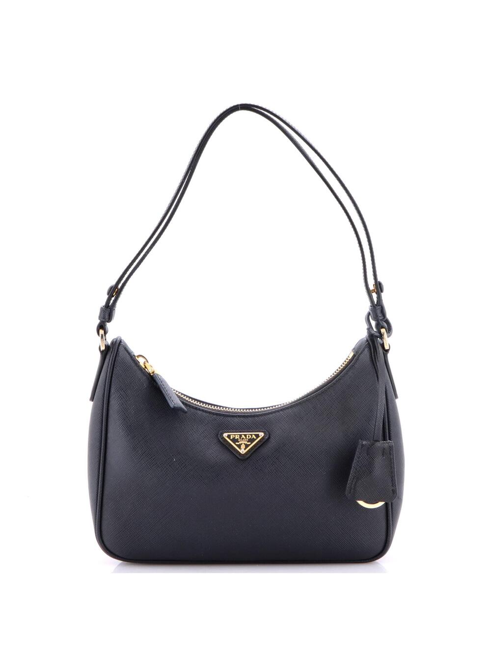 Prada Re-Edition Hobo Saffiano Leather #306858P23B - Picture 1 of 7